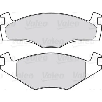 Brzdová destička Sada brzdových destiček, kotoučová brzda VALEO 301124