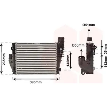 Chladič motoru Chladič turba VAN WEZEL 09004317