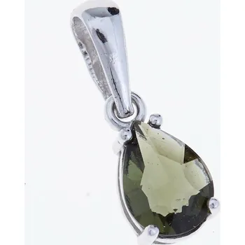 Přívěsek My Moldavite Stříbrný přívěsek s vltavínem 1019-46