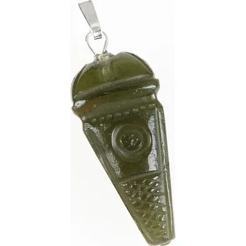 Přívěsek My Moldavite Stříbrný přívěsek s vltavínem - kyvadlo 25-001-13383