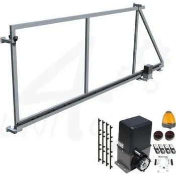 brána Posuvná samonosná brána bez sloupků vč. automatizace - 3500 x 1250 mm