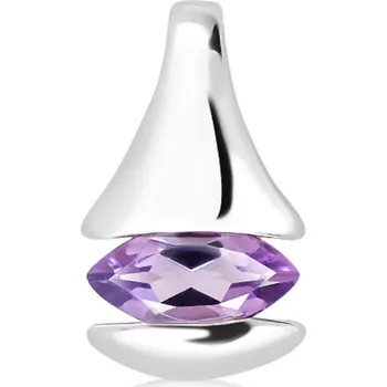Přívěsek Danube S Amethyst - stříbrný přívěsek s fialovým amethystem