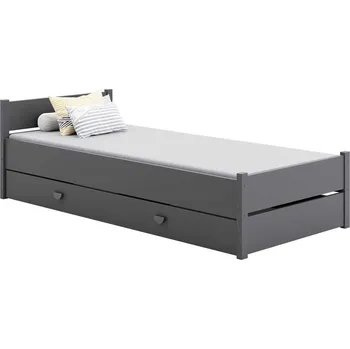 Dětská postel Postel MARCEL 200x90 šedá se zásuvkou
