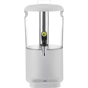 Dávkovač mýdla Dávkovač na džus, 4 l UNIQ, navrženo Robertem Bronwasserem, bílý, 315x211x(V)431mm | HENDI 425046