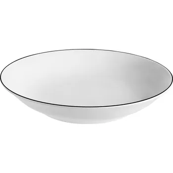 Talíř Talíř hluboký Bellino, 20 cm / 600 ml - bílá/černá