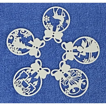 Svícen UNI plastové vánoční ozdoby 5 ks