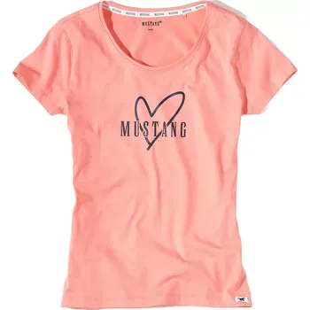 Dámské tričko Dámské tričko s krátkým rukávem Mustang 6242-2100 lososové velikost M