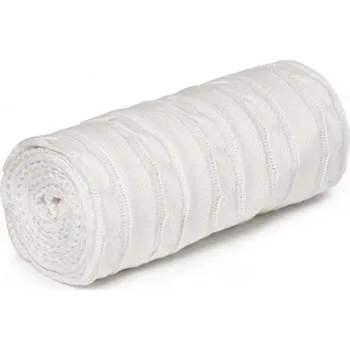 Dětská deka Lumima VRKOČ Dětská pletená deka 100x80cm pletenky - White bílá