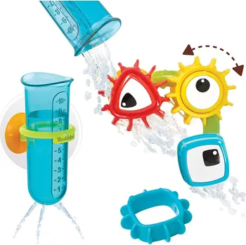 YOOKIDOO Ozubené tvary do vany se zkumavkou a držákem, 12m+