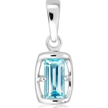 Přívěsek Mist Blue Topaz - stříbrný přívěsek s modrým Topazem