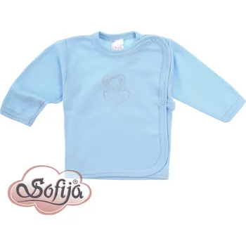 SOFIJA Zavinovací košilka s výšivkou BARTUŠ modrá vel. 50cm
