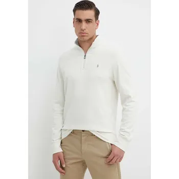 Pánská mikina Mikina Polo Ralph Lauren pánská, béžová barva, hladká, 710812963, XXL, 01F