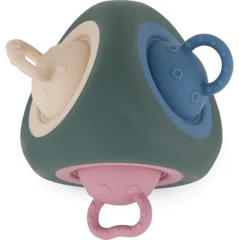 PETITEMARS PETITE&MARS Hračka silikonová Pop Up Triangle Misty Green 10m+