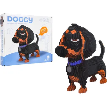 ostatní stavebnice RKToys 6113 Stavebnice pes Jezevčík 1930 dílků