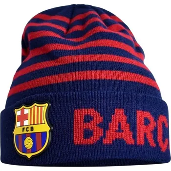 Čepice Dětská zimní čepice FC Barcelona modrá/červená