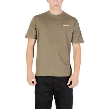 Pánské tričko Napapijri pánské tričko s krátkým rukávem Napapijri černá | kaki 3454276