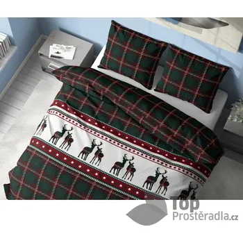 Povlečení Flanelové povlečení 140x200+70x90 Severská zima