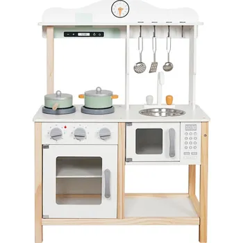 Dětská kuchyňka Baby Mix Dětská dřevěná kuchyňka s vybavením