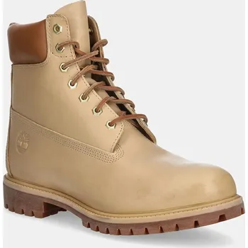 Dámské polobotky Kožené trapery Timberland Premium 6 In Lace Waterproof TB0A2P6WEN21 béžová 01X, EUR 41
