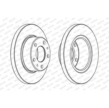 Brzdový kotouč Brzdový kotouč FERODO FCR194A