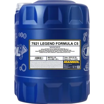 Motorový olej MANNOL Legend Formula C5 0W-20 – Objem: 20L