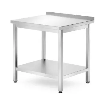 Dílenský stůl Nástěnný pracovní stůl s policí, 80x70x85 cm | HENDI 812716