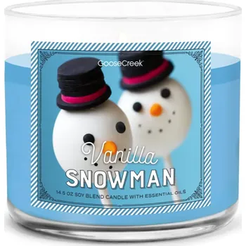 Svíčka Svíčka 0,41 KG VANILLA SNOWMAN, aromatická v dóze, 3 knoty|Goose Creek