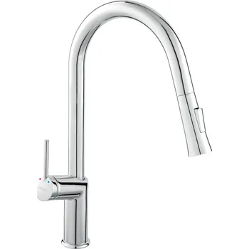 Vodovodní baterie Novaservis Ferro Baterie dřezová stojánková se sprchou, otočné ramínko, chrom, BCU8