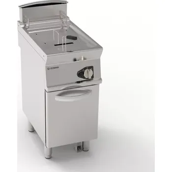 fritéza Jednokomorová plynová fritéza 13 l 12 kW se studenou zónou a uzavřeným dnem | TECNOINOX 713132