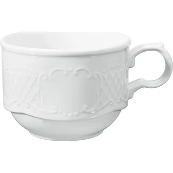 Šálek na kávu Menuett, 200 ml - bílá