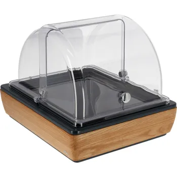 Chladící vitrína Montana dub melamin černý 1/2