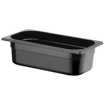 Odpadkový koš Odpadkový koš GN 1/3, 10 cm hluboký, z černého polykarbonátu | HENDI 862520