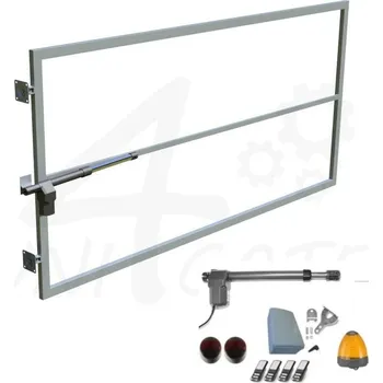 brána Jednokřídlá brána bez sloupků vč. automatizace - 3500 x 1250 mm