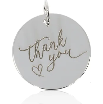 Přívěsek Zlatnictví Helios Medailon bílé zlato Thank you