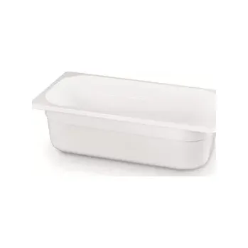 Plech na pečení GN 1/3 květináč 10 cm hluboký z bílého polykarbonátu | HENDI 862575