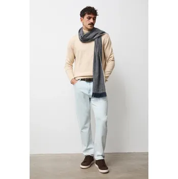 Pánský svetr Svetr Medicine pánský, béžová barva, s pologolfem RW25-SWMB03 08M, vel. XXL