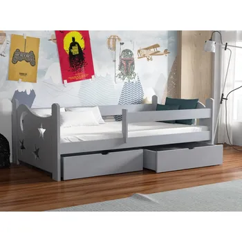 Dětská postel Dětská postel s úložným prostorem Stars Barva dřeva: Šedá, Rozměry: 80x180