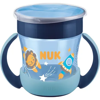 Kojenecká láhev NUK Dětský hrníček Mini Magic NUK Cup Night 160 ml blue