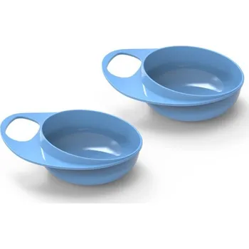 NUVITA Plastové misky 2ks Blue 6m+