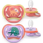 Philips AVENT Šidítko Ultra air obrázek 18+m Dívka, 2ks