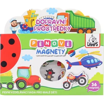 LAMPS Pěnové magnety Dopravní prostředky 36 ks