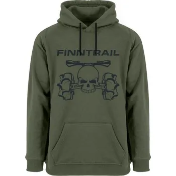 Pánské oblečení FINNTRAIL Finntrail Hoody ATV skull Khaki - XXL