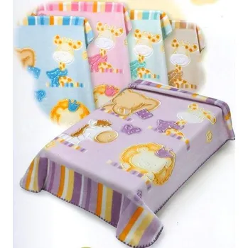 Dětská deka BELPLA deky BELPLA Baby Perla 542 španělská deka 80x110cm SAFARI - Green