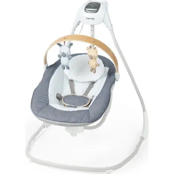 INGENUITY Houpačka pohupující hudební Chambray 0m+, do 9 kg