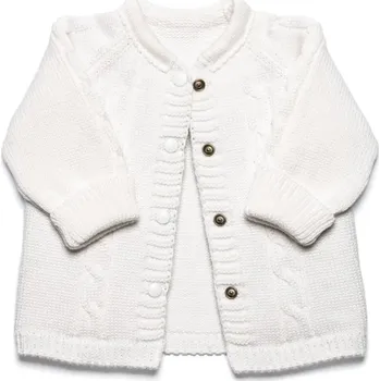 Lumima COPY Dětský svetřík rozepínací White bílý vel. 62cm