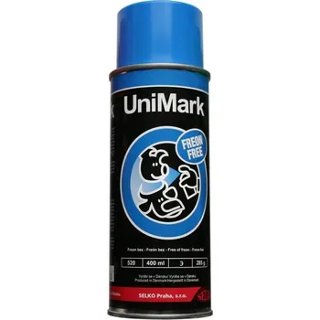 Barva ve spreji Sprej značkovací Unimark, 400 ml, na zvířata Barva: Modrá
