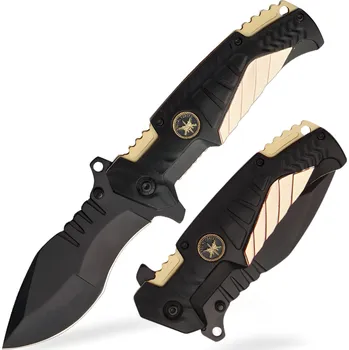 Multifunkční nůž Outdoorový skládací nůž SF 39086 Černácm/Zlatá