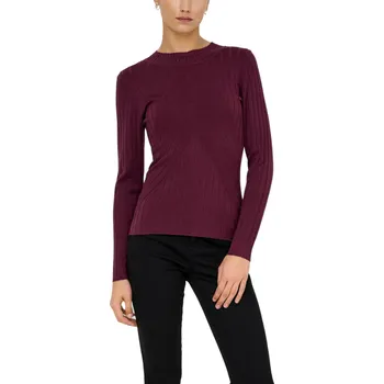 Dámské oblečení Dámský svetr Jacqueline De Yong Jacqueline de Yong černá | tmavě červená 3458812