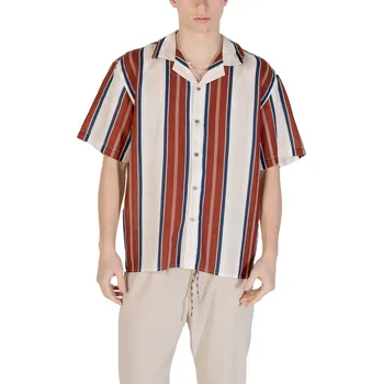 Pánská košile Pánská pruhovaná košile Gianni Lupo Gianni Lupo modrá | krémová | tmavě červená 3457004