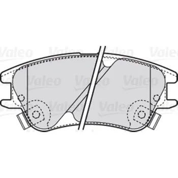 Brzdová destička Sada brzdových destiček, kotoučová brzda VALEO 301708